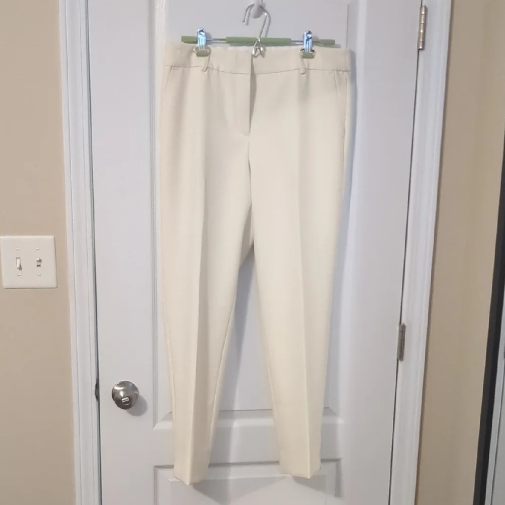 2 Pairs (1 Blk & 1 Cream) Talbot's Ankle Pants - Picture 1 of 7